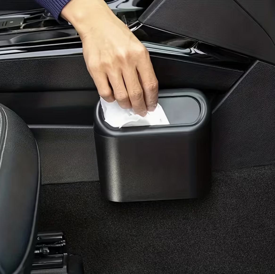 black push box- صندوق قمامه للسياره